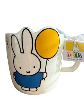 Miffy Magenta Ceramic Mug 20oz Bunny Balloon Coffee Cup Kawaii Multicolor